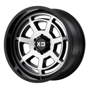 XD XD824 BONES 22X10 -18 GLOSS BLACK MACHINED FACE XD82422068518N