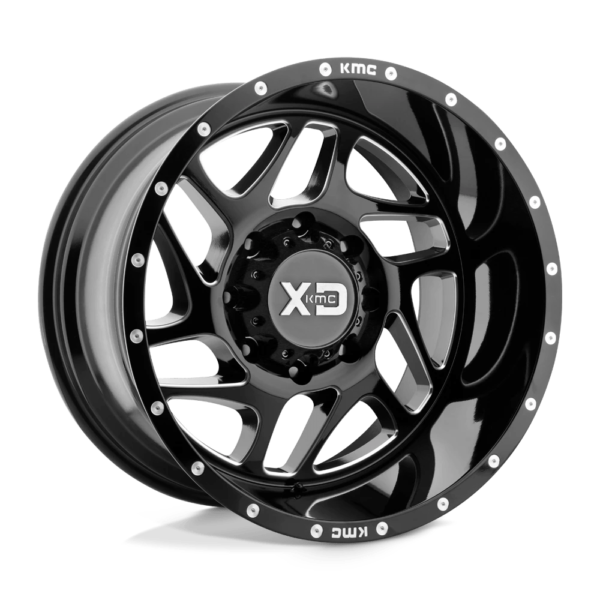 XD XD836 FURY 20X12 -44 GLOSS BLACK MILLED XD83621285344N