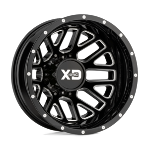 XD XD843 GRENADE DUALLY 17X6.5 -140 GLOSS BLACK MILLED - REAR XD843765803140N