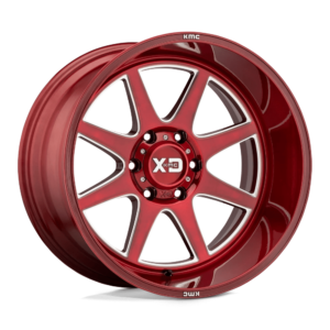 XD XD844 PIKE 22X10 -18 BRUSHED RED WITH MILLED ACCENT XD84422080918N