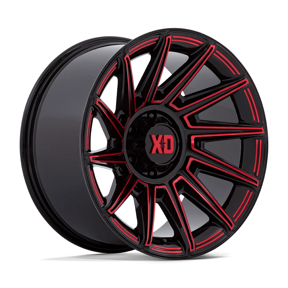 XD XD867 SPECTER 20X10 -18 GLOSS BLACK WITH RED TINT XD867BQ20108018N