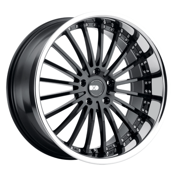 XO NEW YORK 22X10.5 40 GLOSS BLACK W/ STAINLESS STEEL LIP 2205NEW405130B71