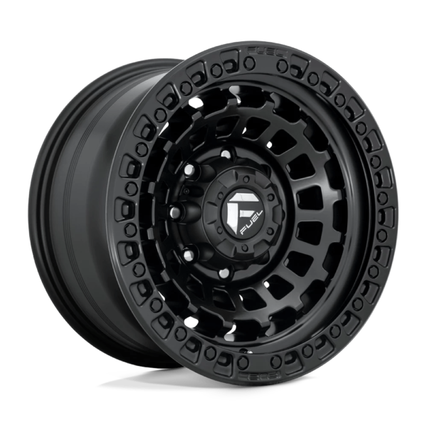 Fuel 1PC D633 ZEPHYR 17X9 -12 MATTE BLACK D63317901845