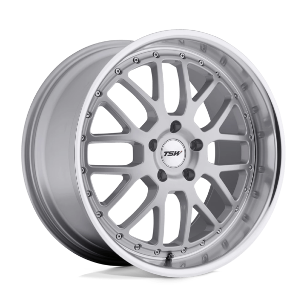 TSW VALENCIA 19X8 32 SILVER W/ MIRROR CUT LIP 1980VAL325100S72
