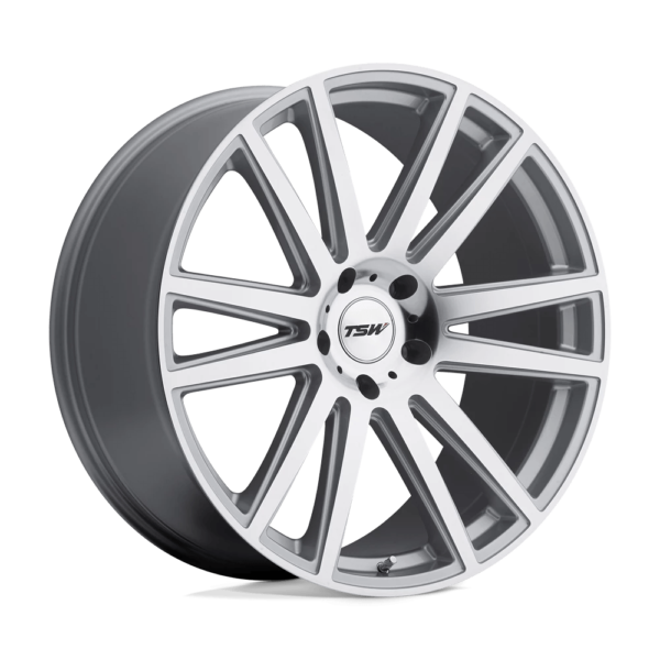 TSW GATSBY 22X10 35 SILVER W/ MIRROR-CUT FACE 2210GAT355130S84