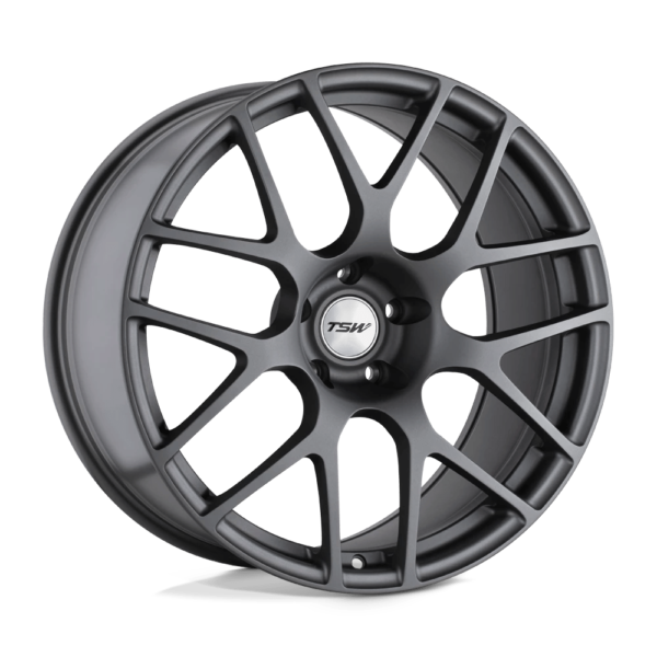TSW NURBURGRING 18X8.5 45 MATTE GUNMETAL 1885NUR455114G76