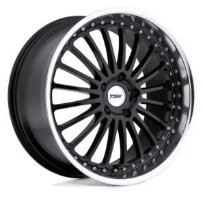 TSW SILVERSTONE 18X8 32 GLOSS BLACK W/ MIRROR CUT LIP 1880SIL325112B72