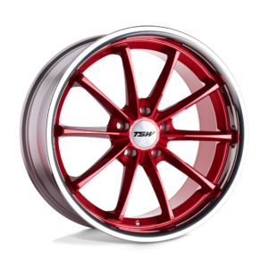 TSW SWEEP 19X8.5 40 CANDY RED W/ STAINLESS LIP 1985SWP405114R76