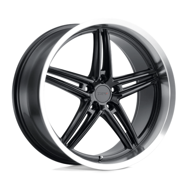 TSW VARIANTE 18X8.5 35 GLOSS BLACK W/ MACHINED LIP 1885VRT355120B76