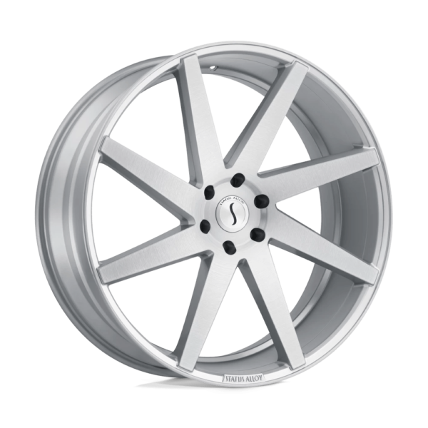Status BRUTE 22X9.5 25 SILVER W/ BRUSHED MACHINED FACE 2295BRT255127S76