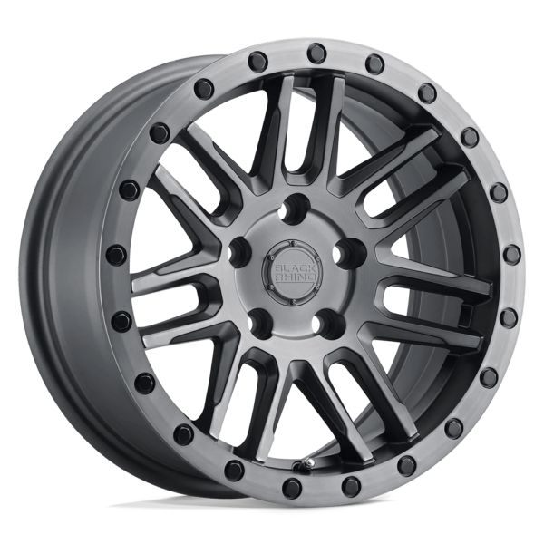 Black Rhino ARCHES 18X9.5 0 MATTE BRUSHED GUNMETAL W/ BLACK BOLTS 1895ACH005140G87
