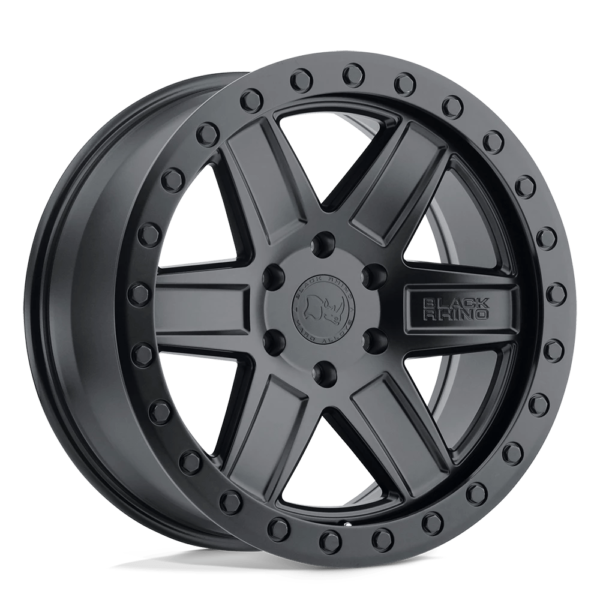 Black Rhino ATTICA 17X9 0 MATTE BLACK W/ BLACK RING 1790ATA005140M78