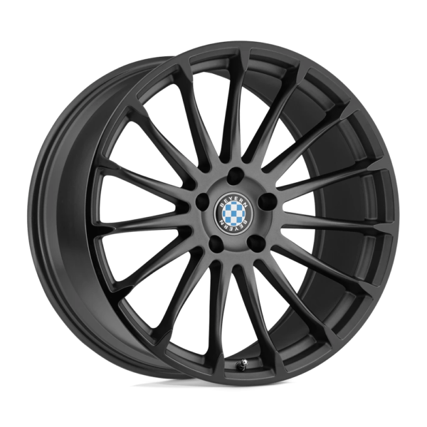 Beyern AVIATIC 18X8.5 15 MATTE GUNMETAL W/ GLOSS BLACK LIP 1885BYA155120B72