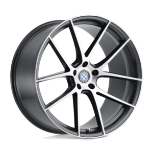 Beyern RITZ 18X9.5 40 GLOSS GUNMETAL W/ BRUSHED FACE 1895BFT405112G66