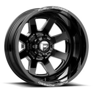Fuel Mono DE09 FF09D 20X8.25 -202 MATTE BLACK MILLED DE0920829235
