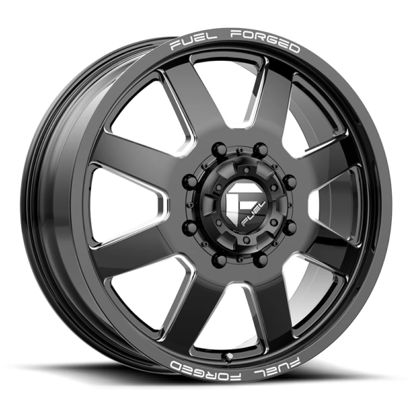 Fuel Mono DE09 FF09D 24X8.25 105 MATTE BLACK MILLED DE0924828D