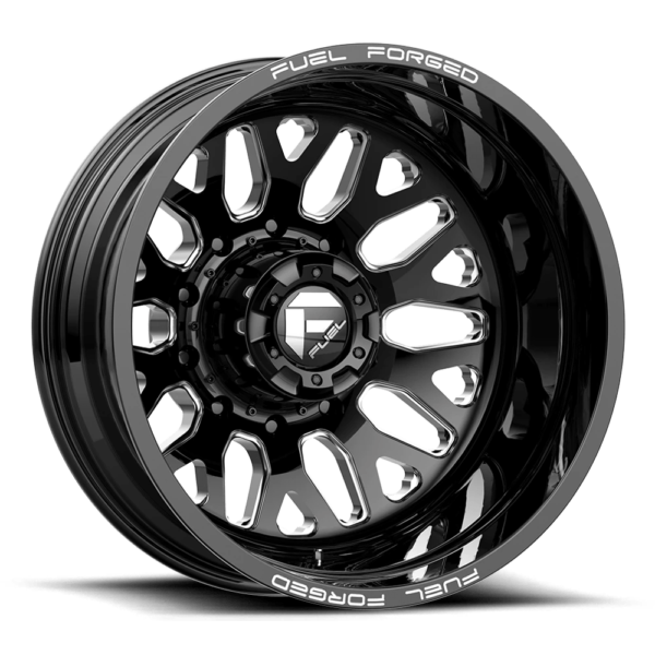 Fuel Mono DE19 FF19D 24X8.25 -225 GLOSS BLACK MILLED DE192482A945