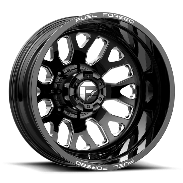 Fuel Mono DE19 FF19D 24X12 -50 GLOSS BLACK MILLED DE1924201745