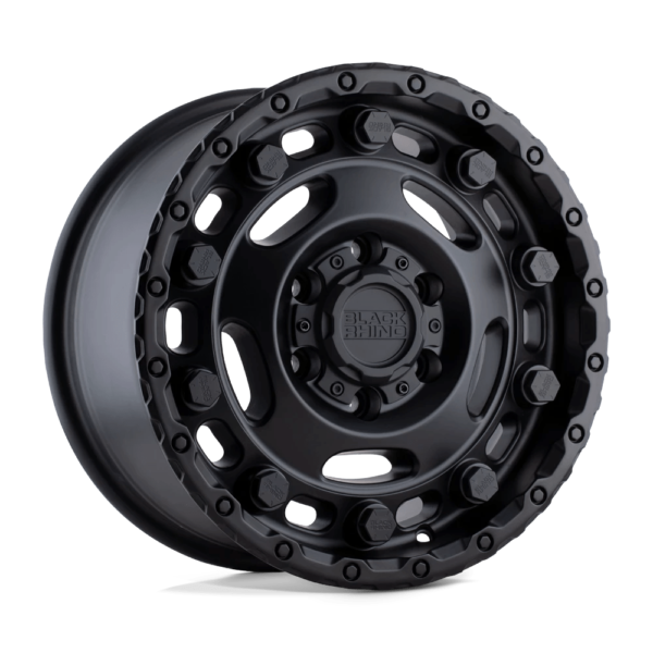 Black Rhino GLACIER 16X8 45 MATTE BLACK 1680GCR455160M65