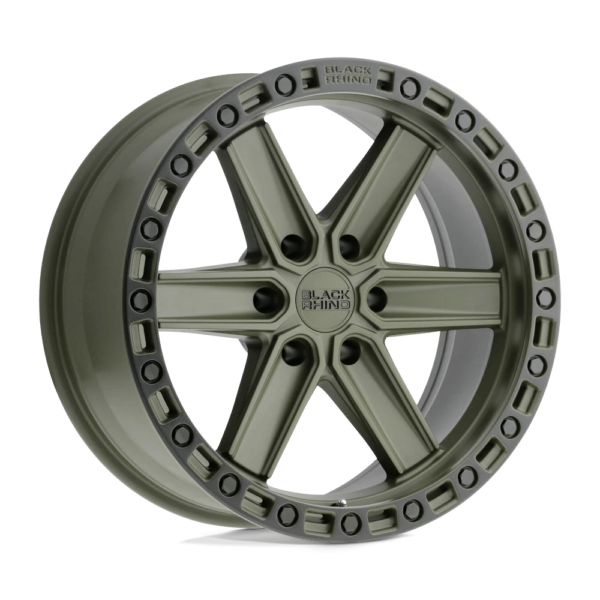Black Rhino HENDERSON 17X9 12 OLIVE DRAB GREEN W/ BLACK RING 1790HDS126140N12