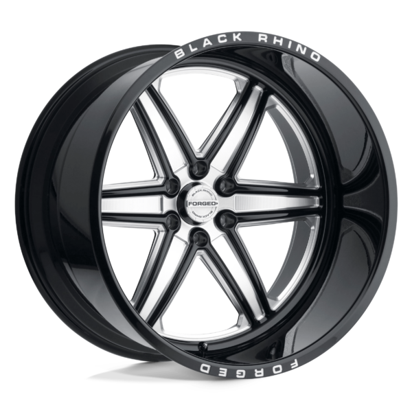 Black Rhino MARAUDER 22X14 -76 GLOSS BLACK W/ MILLED SPOKES 2214MDR-66140B12