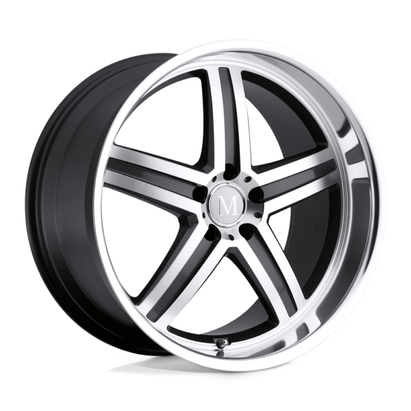 Mandrus MANNHEIM 17X8 32 GUNMETAL W/ MIRROR CUT FACE & LIP 1780MAH325112B66