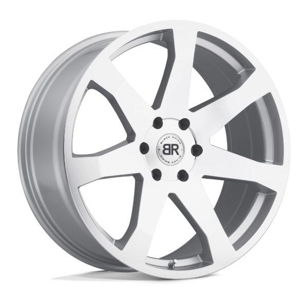 Black Rhino MOZAMBIQUE 24X10 30 SILVER W/ MIRROR CUT FACE 2410MZA305150S10