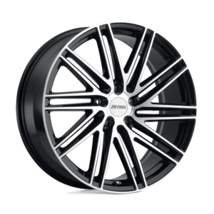 Petrol P1C 17X8 40 GLOSS BLACK W/ MACHINED FACE 1780P1C405108F72