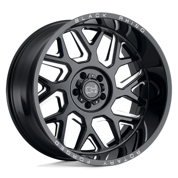 Black Rhino REAPER 22X11.5 -44 GLOSS BLACK & MILLED 2215RPR-45127B71