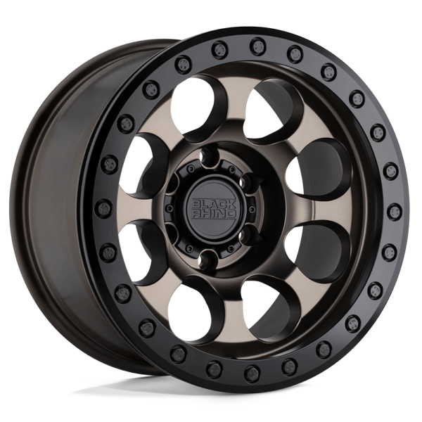 Black Rhino RIOT 17X8.5 0 MATTE BRONZE W/ BLACK RING & BOLTS 1785RIT006135Z87