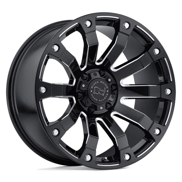 Black Rhino SELKIRK 18X9 0 GLOSS BLACK MILLED 1890SLK005140B78