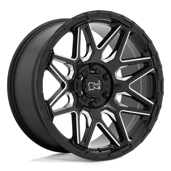 Black Rhino SHOCKWAVE 20X12 -44 GLOSS BLACK WITH MILLED SPOKES 2012SKW-46135B87
