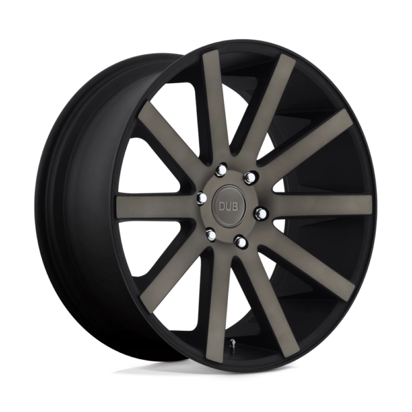 DUB 1PC S121 SHOT CALLA 24X10 30 MATTE BLACK DOUBLE DARK TINT S121240077+30