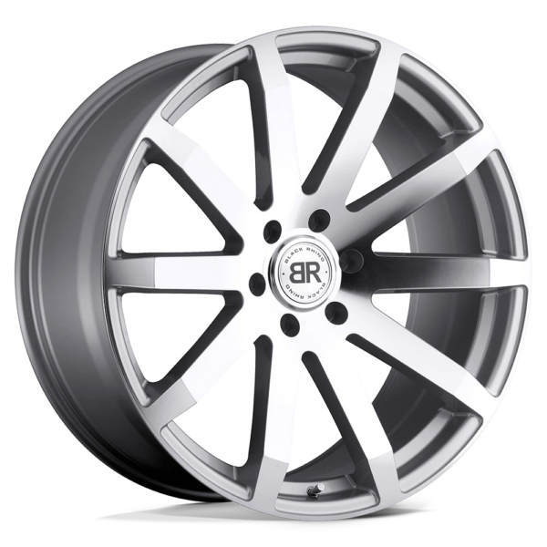 Black Rhino TRAVERSE 22X9.5 30 SILVER W/ MACHINE-CUT FACE 2295TRV305150S10