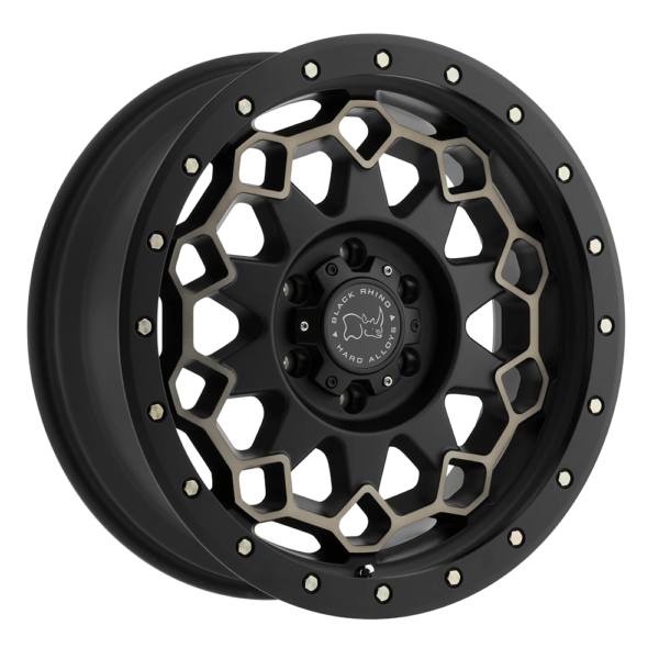 Black Rhino DIAMANTE 17X9 12 MATTE BLACK W/ MACHINED FACE & DARK MATTE TINT 1790DMN126140M12