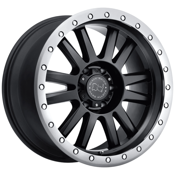 Black Rhino TANAY 18X9 12 MATTE BLACK W/ MATTE GRAPHITE LIP 1890TNY126135G87