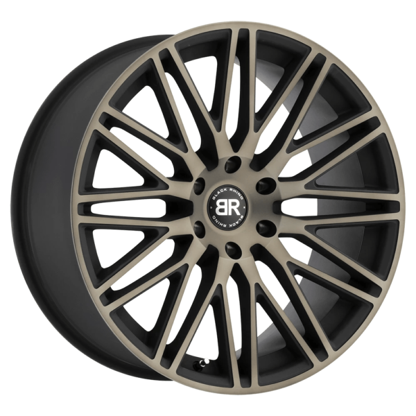 Black Rhino ZULU 22X10 30 MATTE BLACK W/ MACHINED FACE & DARK MATTE TINT 2210ZUL306135F87