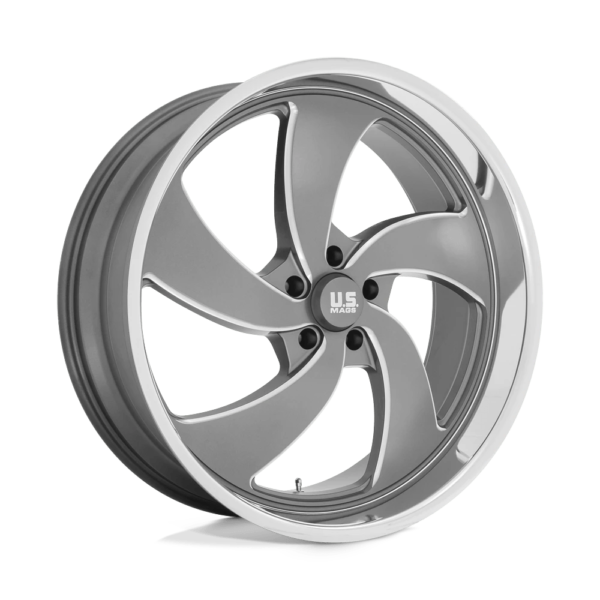 US Mag 1PC U133 DESPERADO 22X10.5 1 ANTHRACITE MILLED DIAMOND CUT MILLED U133220573+01L