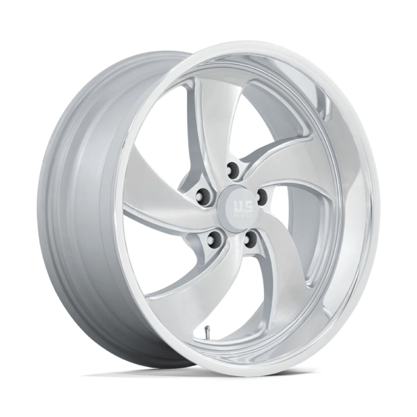 US Mag 1PC U134 DESPERADO 20X8 1 SILVER BRUSHED FACE MILLED DIAMOND CUT MILLED U134208061+01R