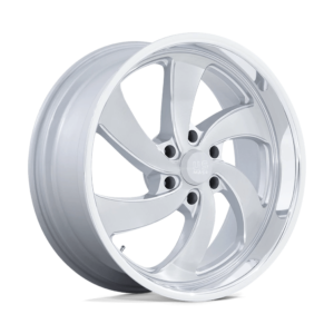 US Mag 1PC U134 DESPERADO 22X10 25 SILVER BRUSHED FACE MILLED DIAMOND CUT MILLED U134220077+25R