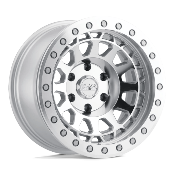 Black Rhino PRIMM 20X9.5 0 SILVER W/ MIRROR FACE & MACHINED RING 2095PRM008165S22