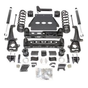 6" LIFT KIT WITH FALCON SHOCKS AND FACTORY 22" WHEELS WITH BIG BORE KNUCKLE - RAM 1500 - 2019-2024