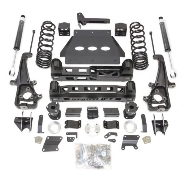 6" LIFT KIT WITH FALCON SHOCKS AND FACTORY 22" WHEELS WITH BIG BORE KNUCKLE - RAM 1500 - 2019-2024